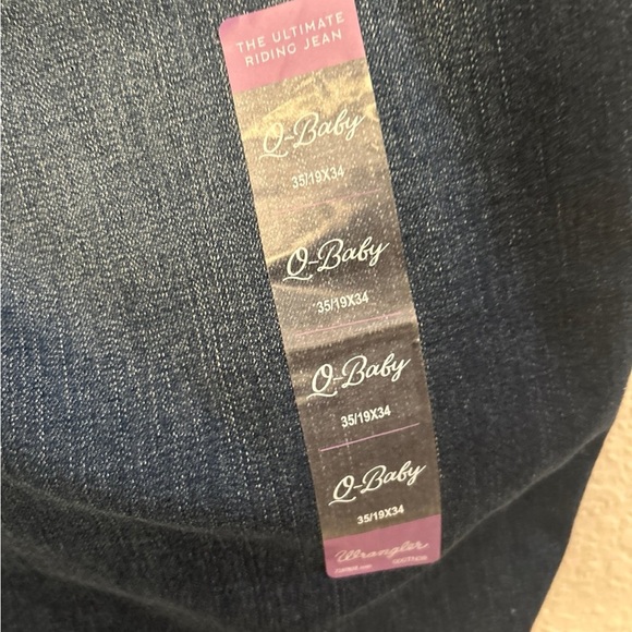 Wrangler Womens Q-Baby Mid Rise Boot Cut Ultimate Riding Jean 35/19 x 34 - Picture 6 of 6